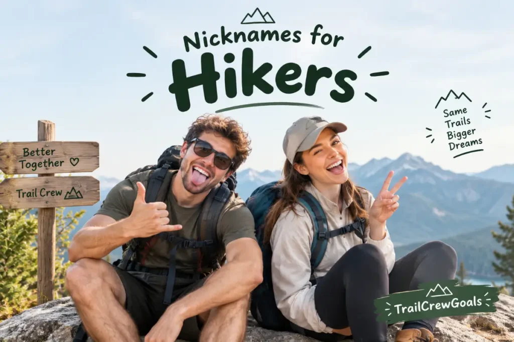 Nicknames for Hiking Groups and Social Media