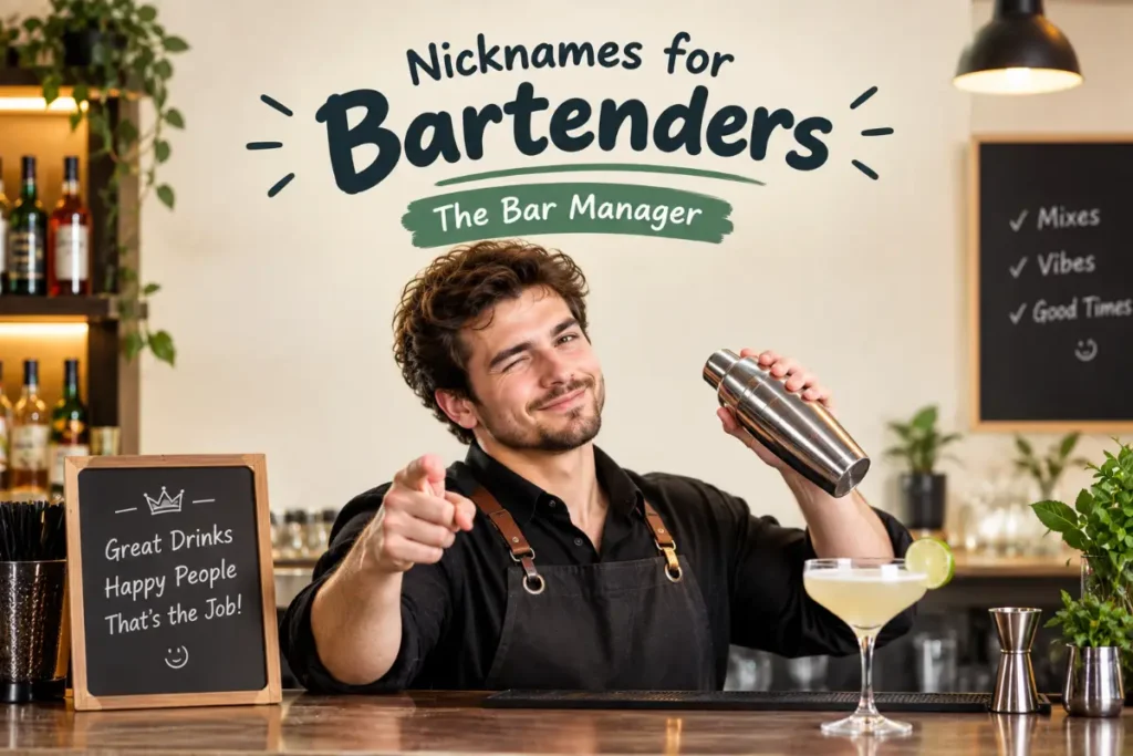 Nicknames for a Bar Manager