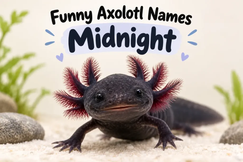 Funny Names for Black and Dark Axolotls