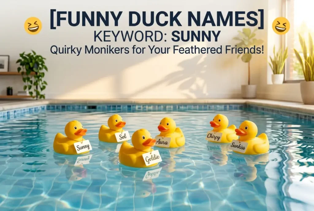 Names for Yellow Ducks