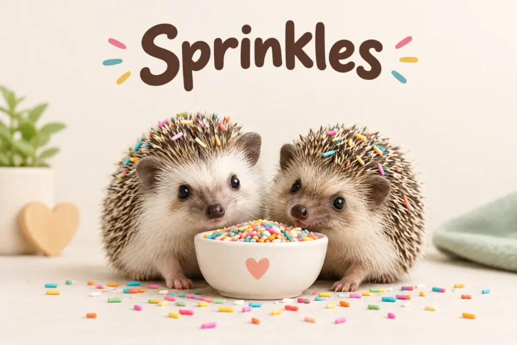 Snack and Dessert Hedgehog Names